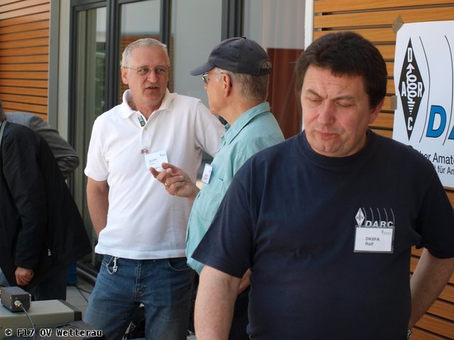 v. l. Klaus Müller, Wolfgang Rogoll,  Ralf Schiffner DK8FA